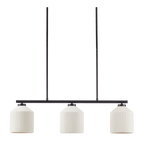 3-Bulb Metal and Ceramic Ceiling Lamp