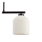 3-Bulb Metal and Ceramic Ceiling Lamp