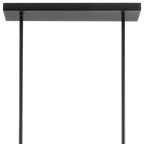 3-Bulb Metal and Ceramic Ceiling Lamp