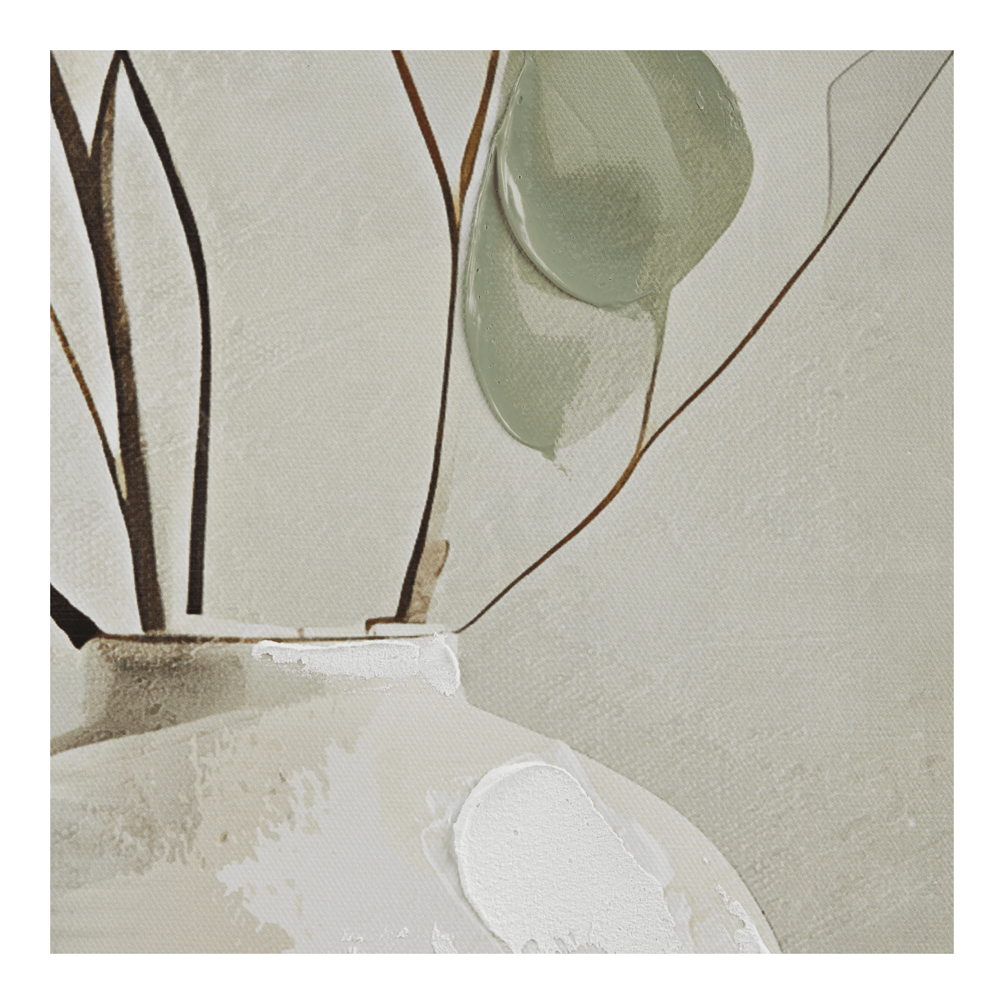 Soft Eucalyptus Framed Art