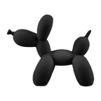 Decorative Black Balloon Dog