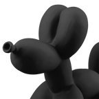 Decorative Black Balloon Dog