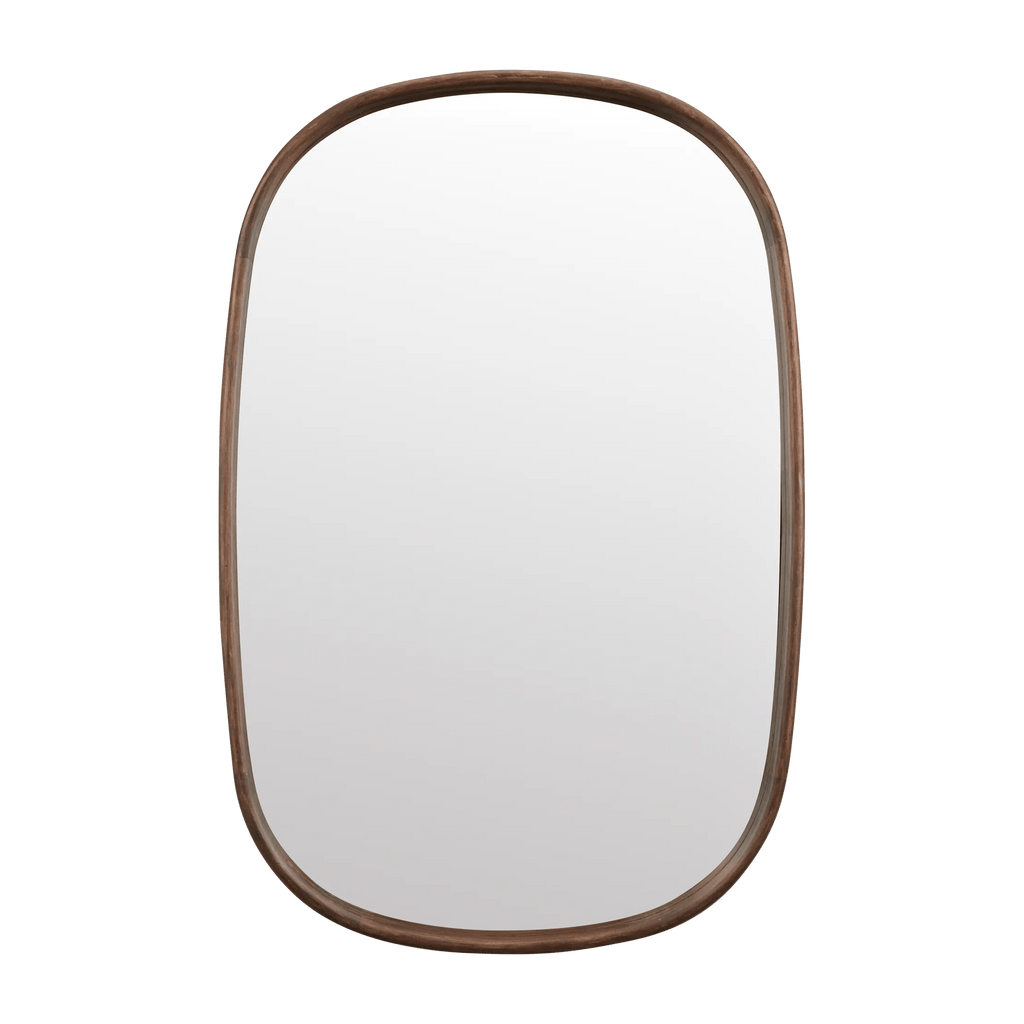 Oval Walnut Mirror