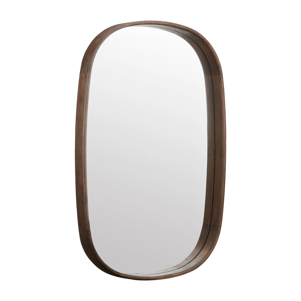 Oval Walnut Mirror