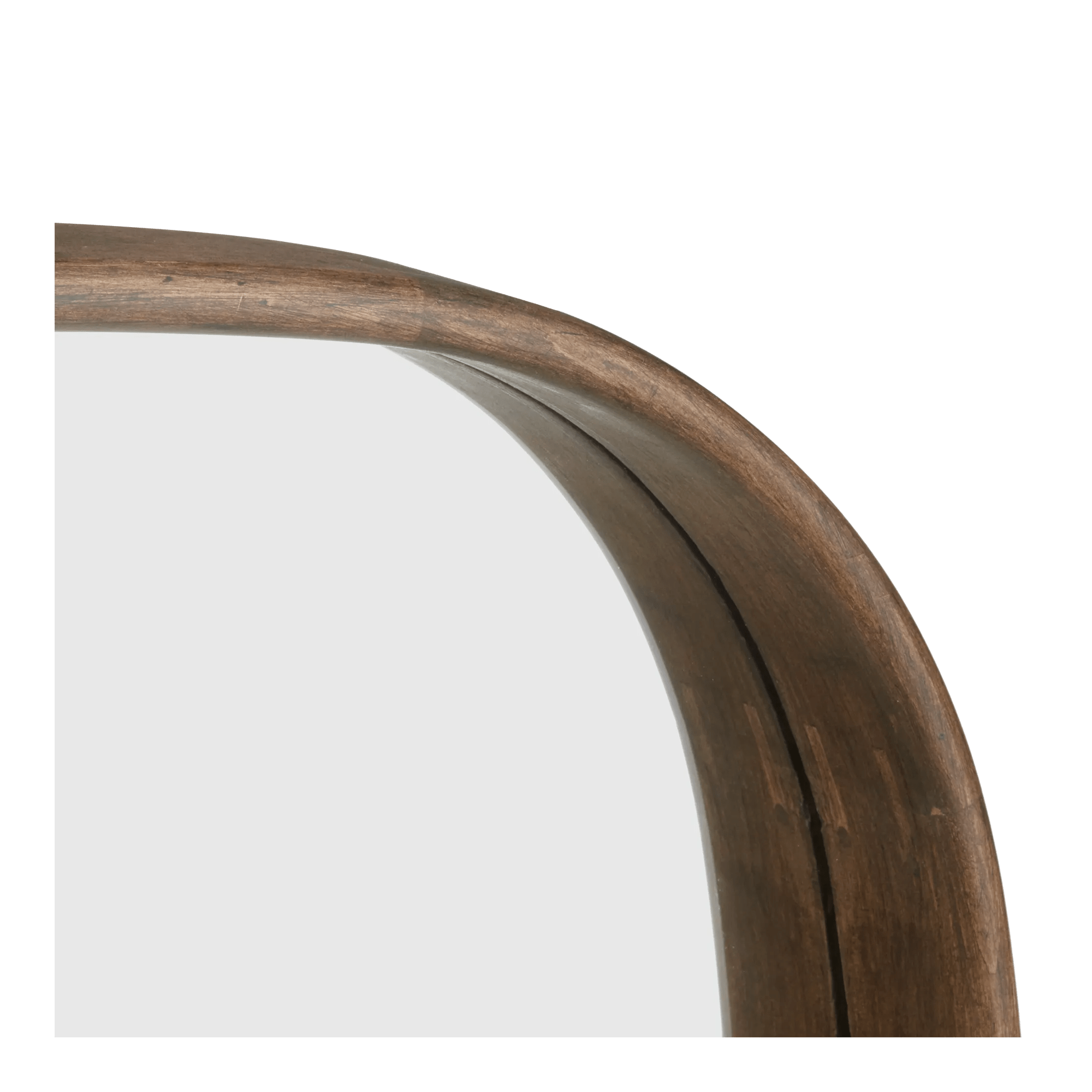 Oval Walnut Mirror