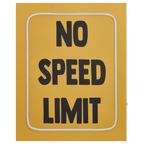 No Speed Limit Neon Wall Art