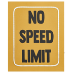 No Speed Limit Neon Wall Art