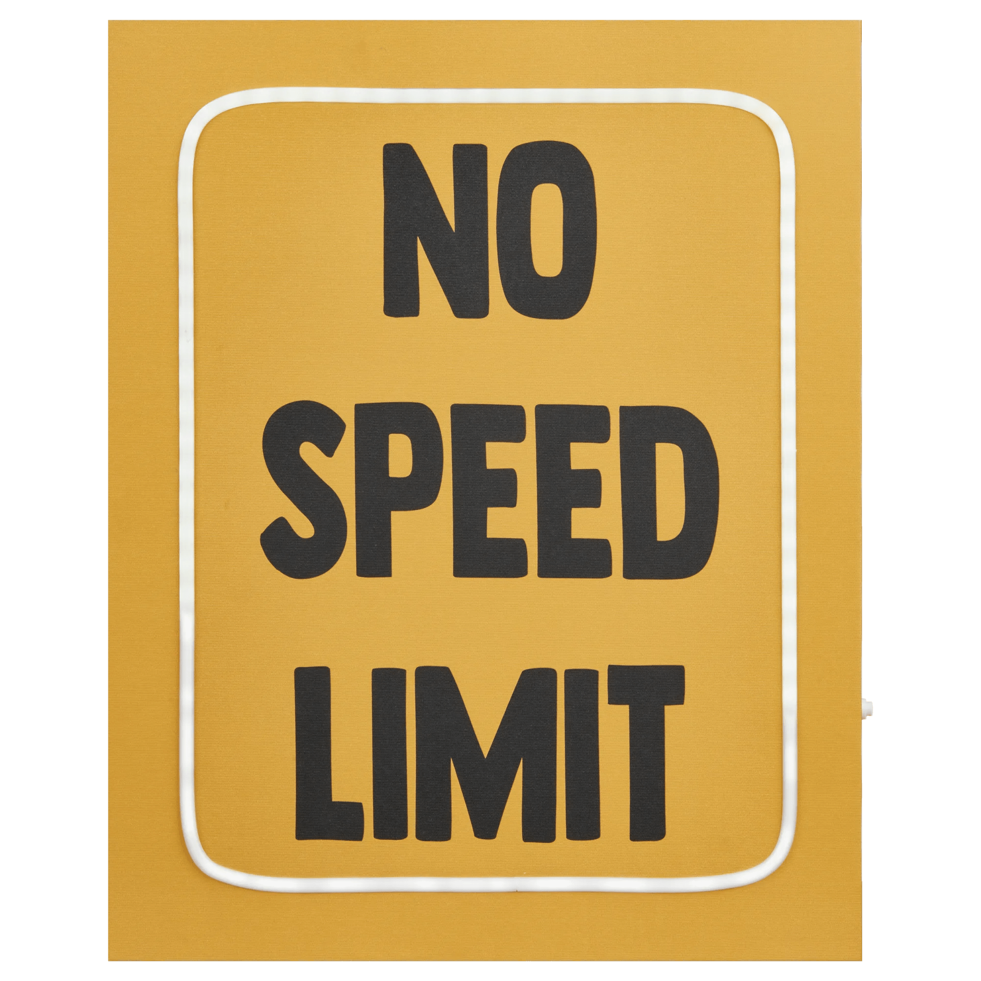 No Speed Limit Neon Wall Art