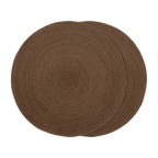 Set of 2 Round Placemats