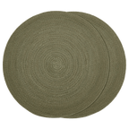 Set of 2 Round Placemats