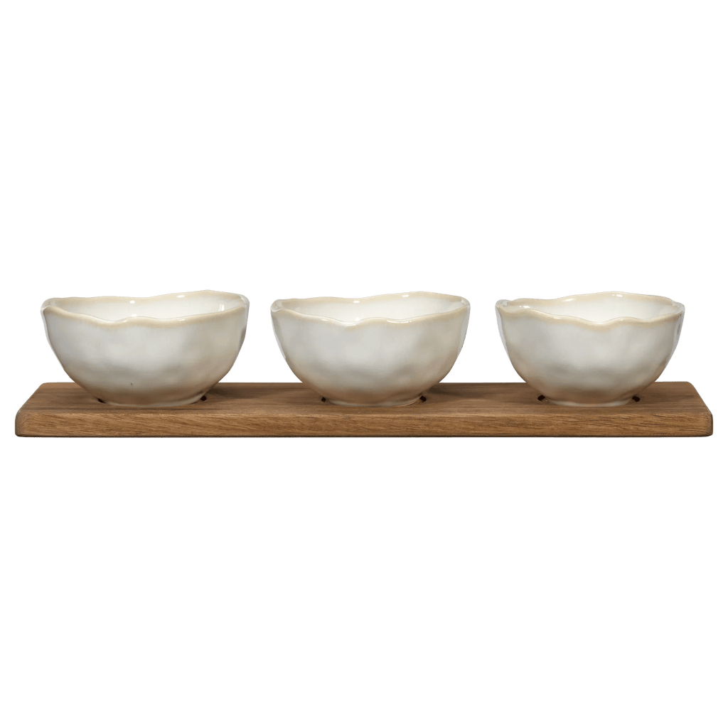Set of 3 Bowls With Tray