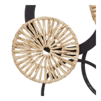 Rattan and Metal Circles Wall Art
