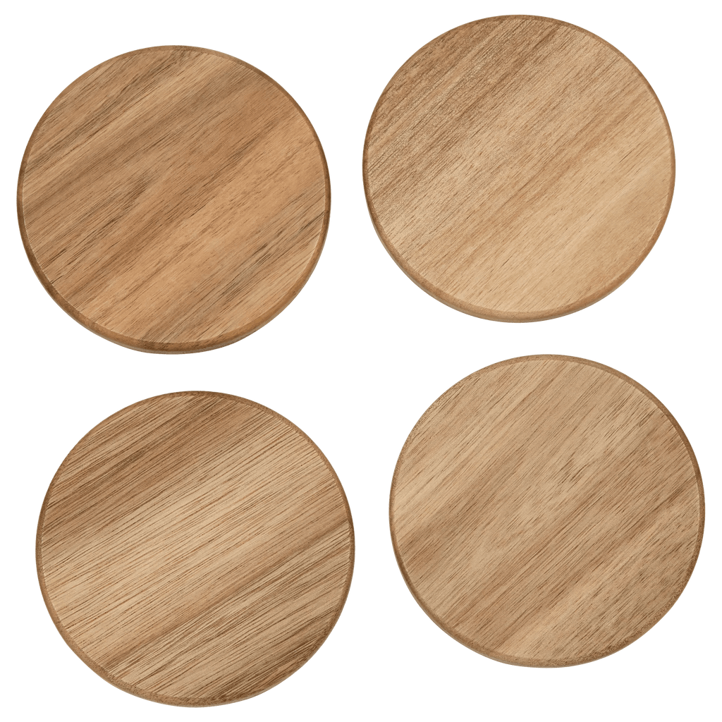 Set of 4 Wood Coasters