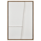 White Abstract Framed Art