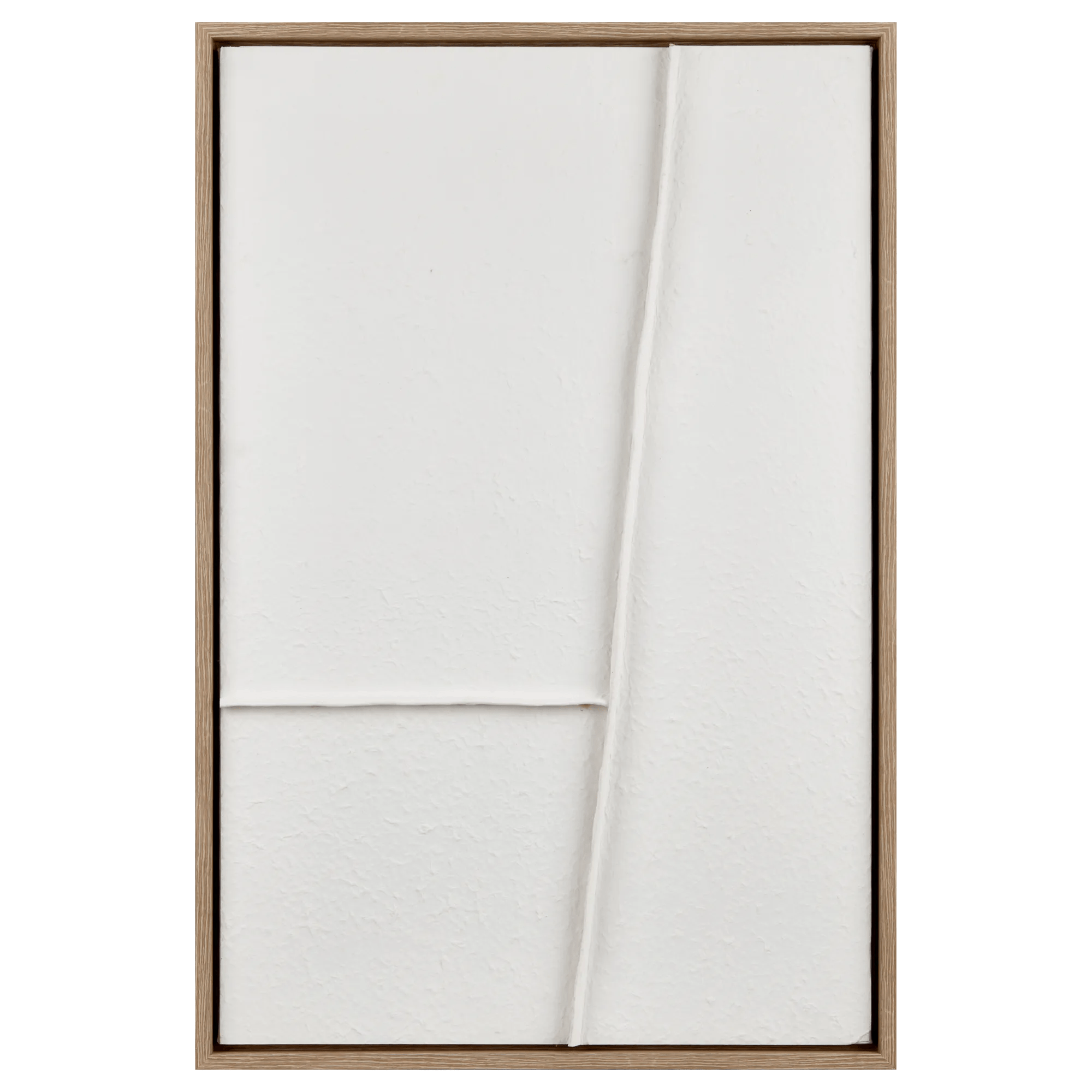 White Abstract Framed Art