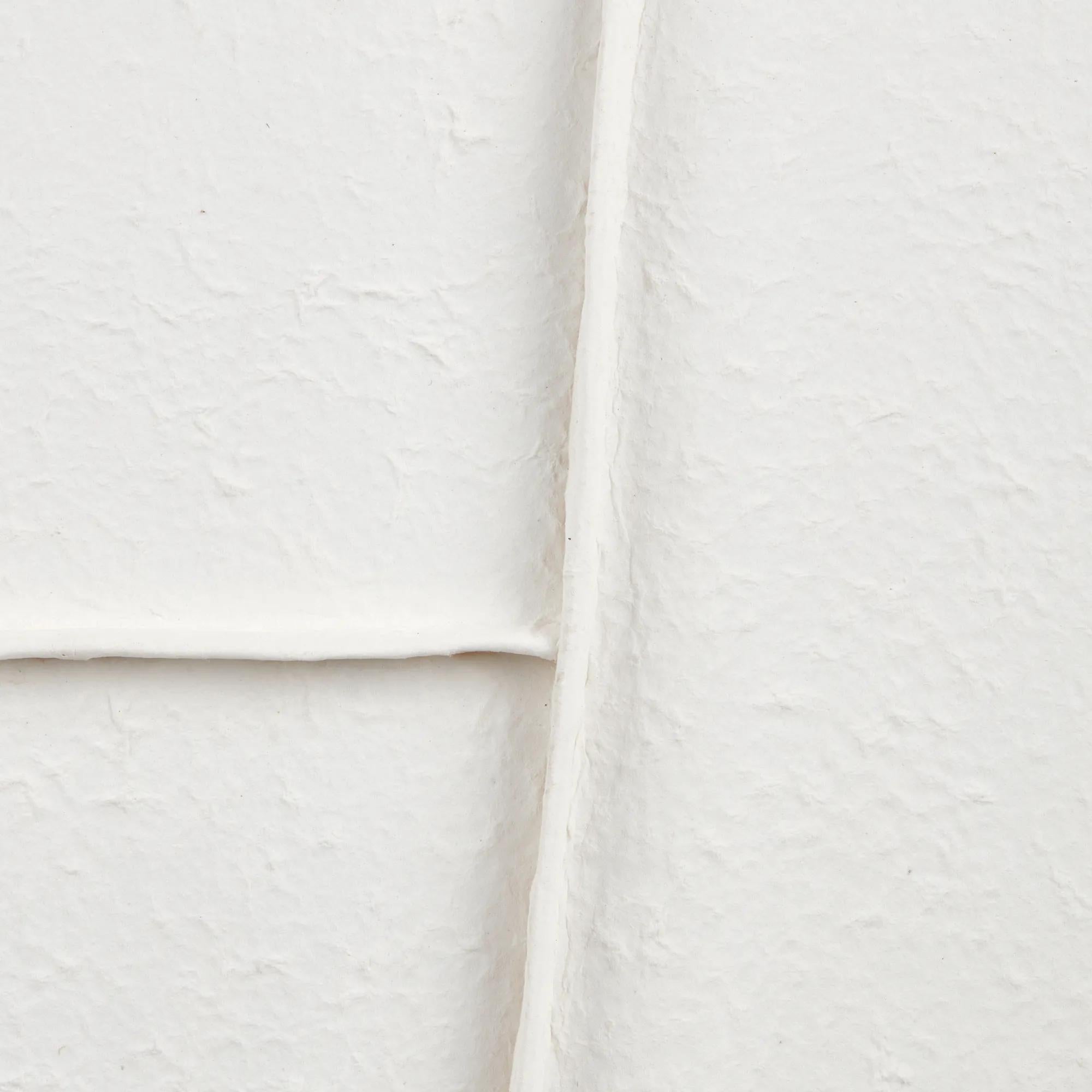 White Abstract Framed Art