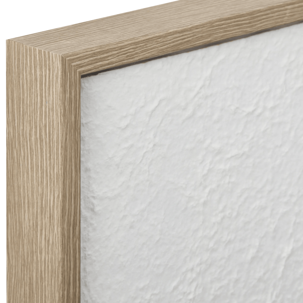 White Abstract Framed Art