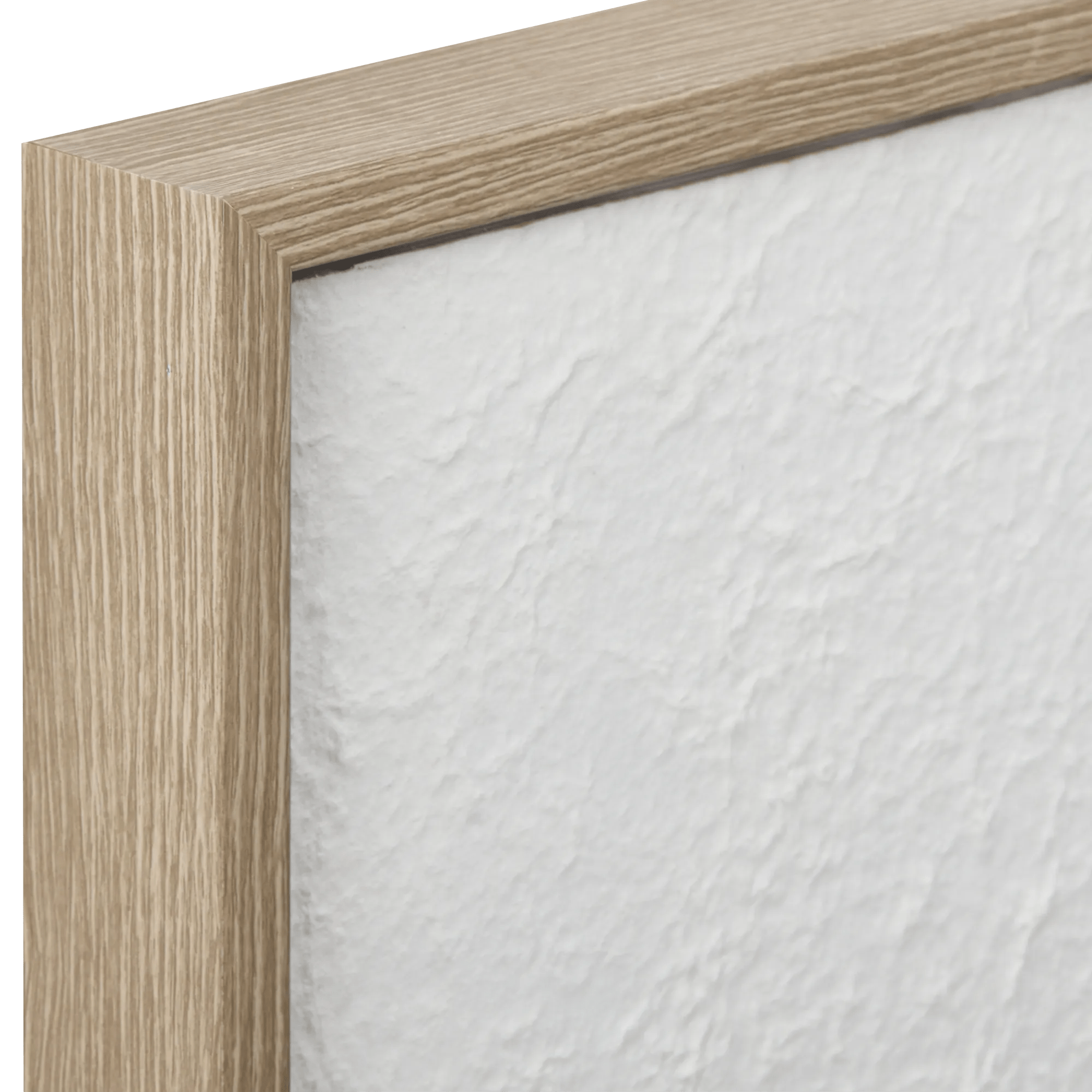 White Abstract Framed Art