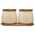 Set of 2 Ceramic Jar