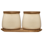 Set of 2 Ceramic Jar