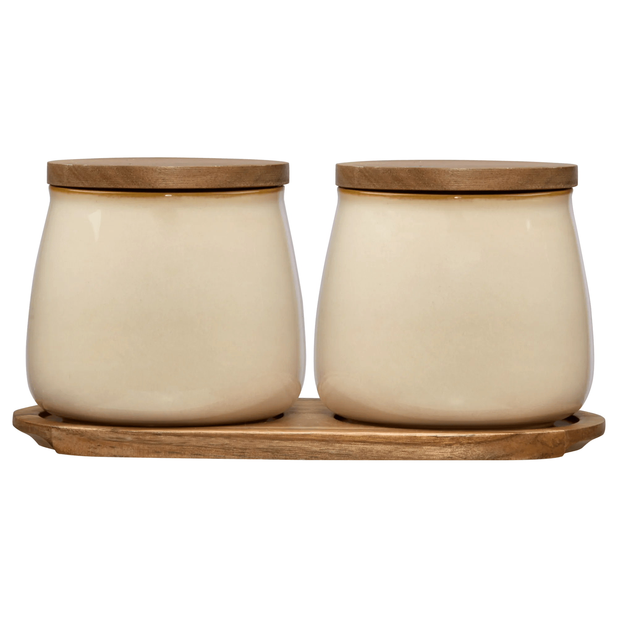 Set of 2 Ceramic Jar