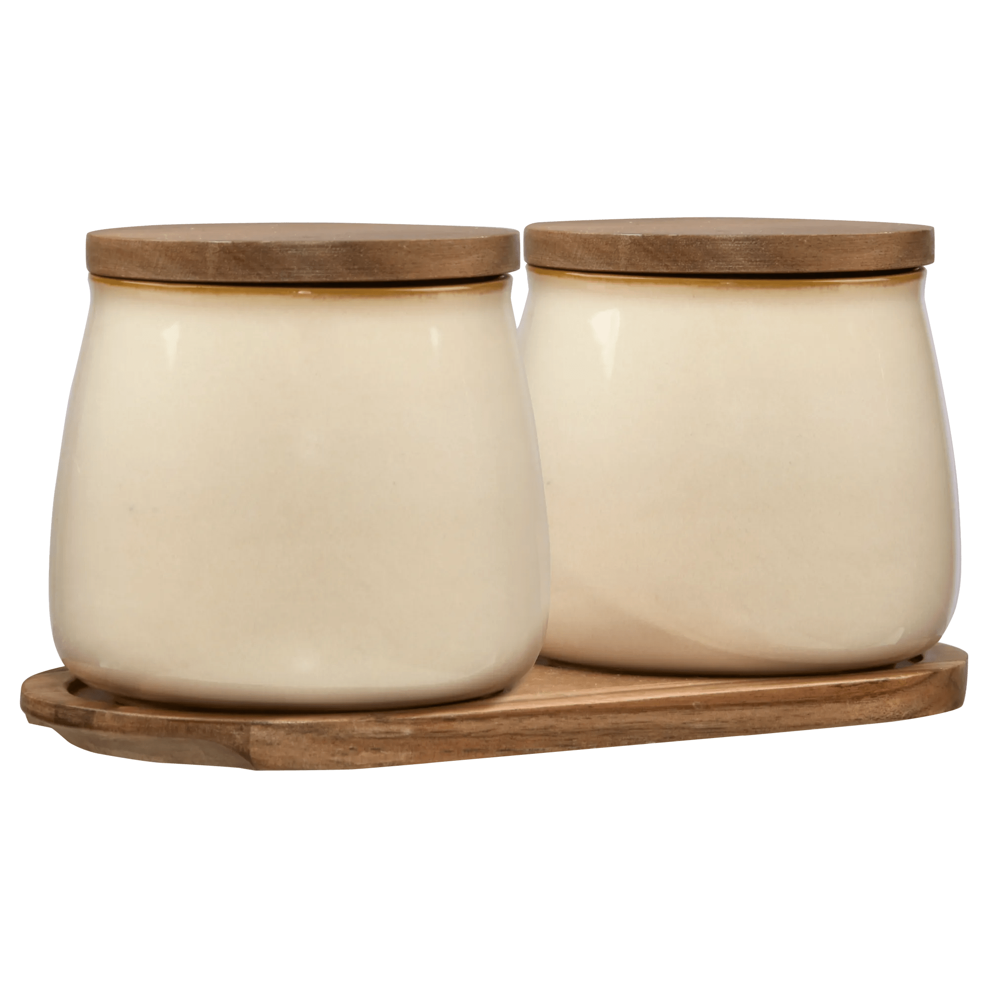 Set of 2 Ceramic Jar