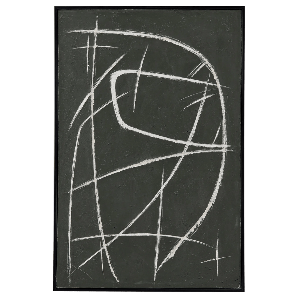 Abstract Lines Framed Art