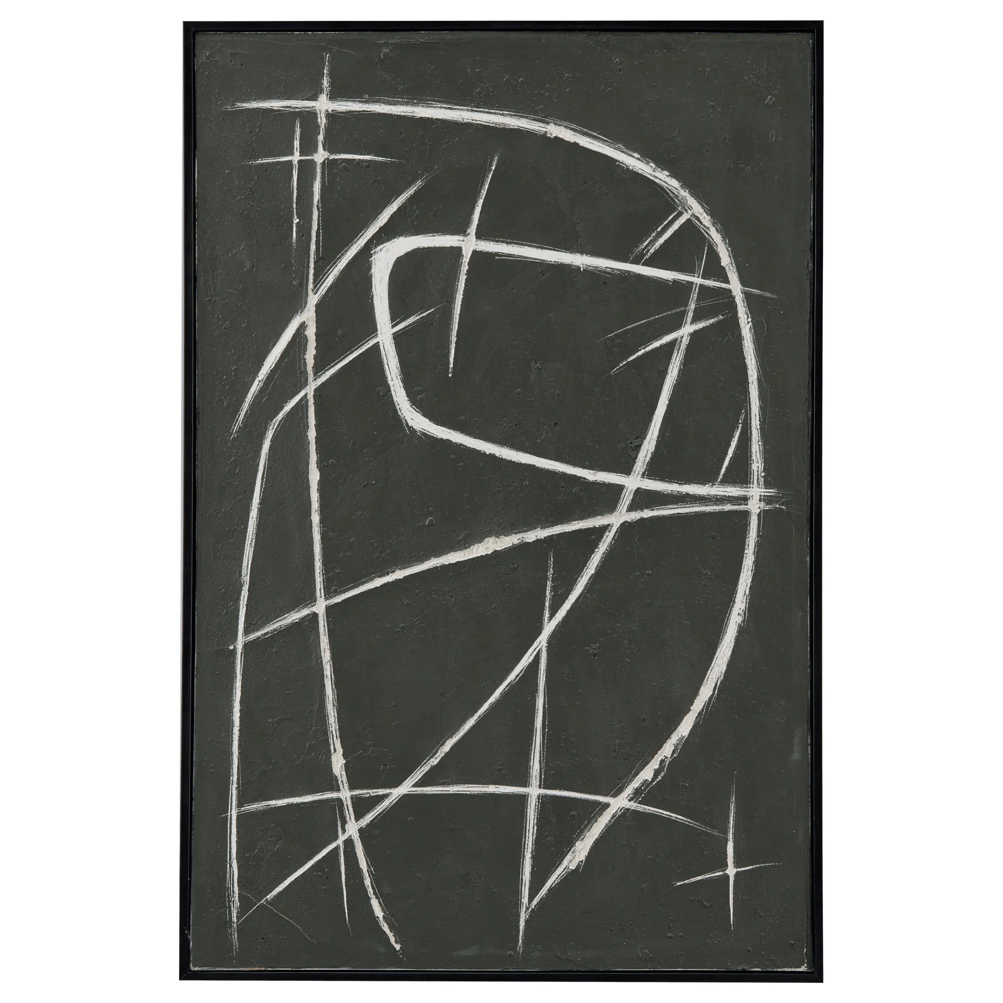 Abstract Lines Framed Art