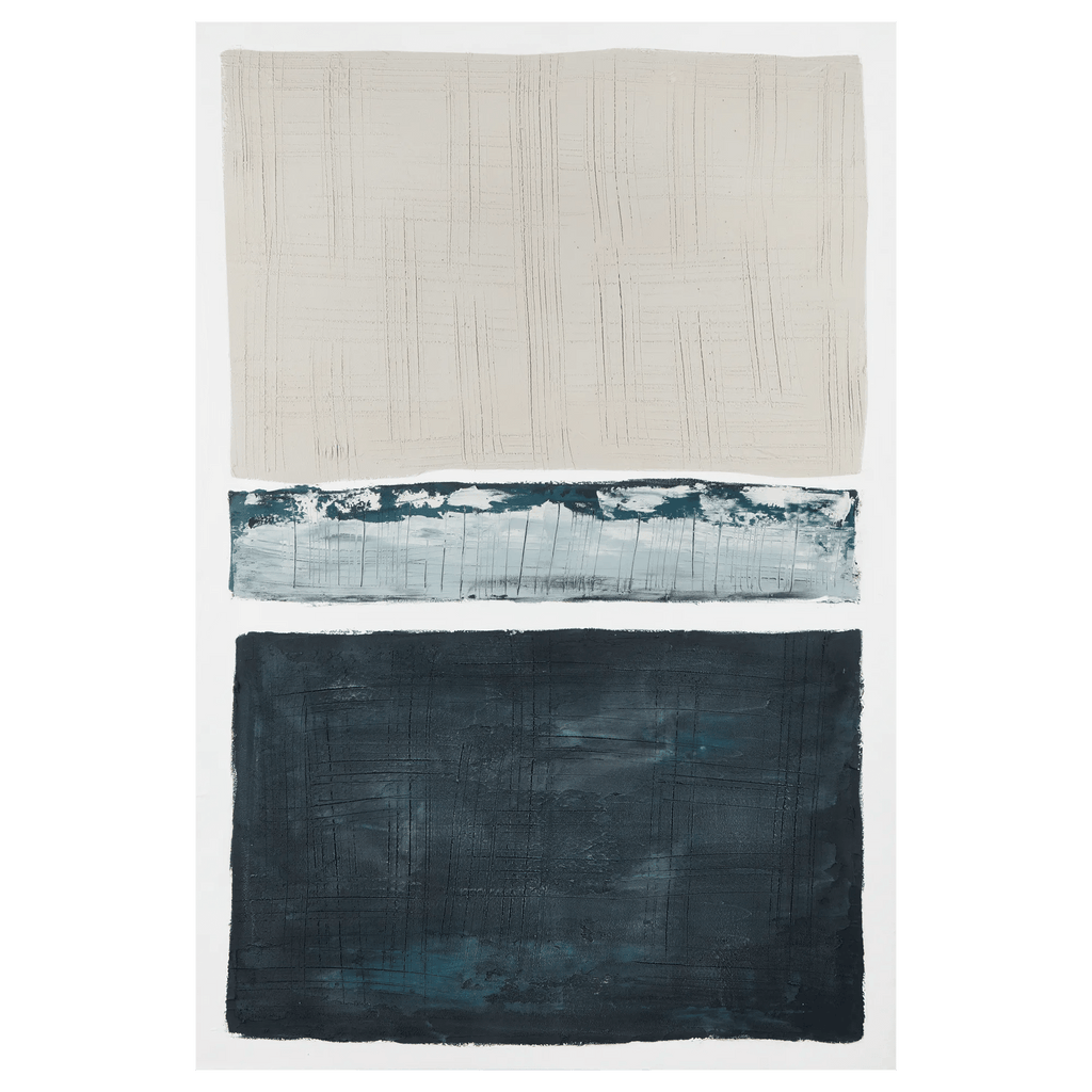 Abstract Oil Painted Canvas