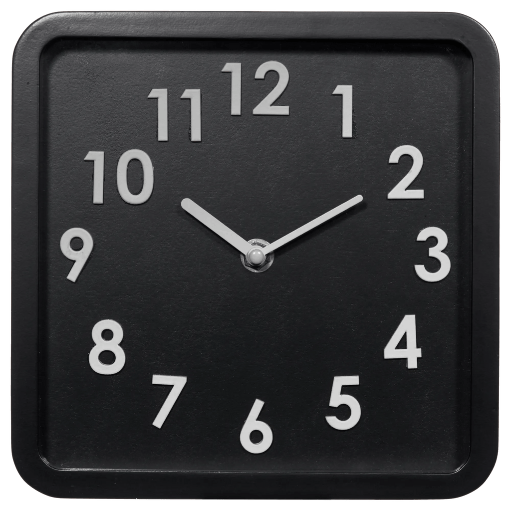 Black And White Square Clock