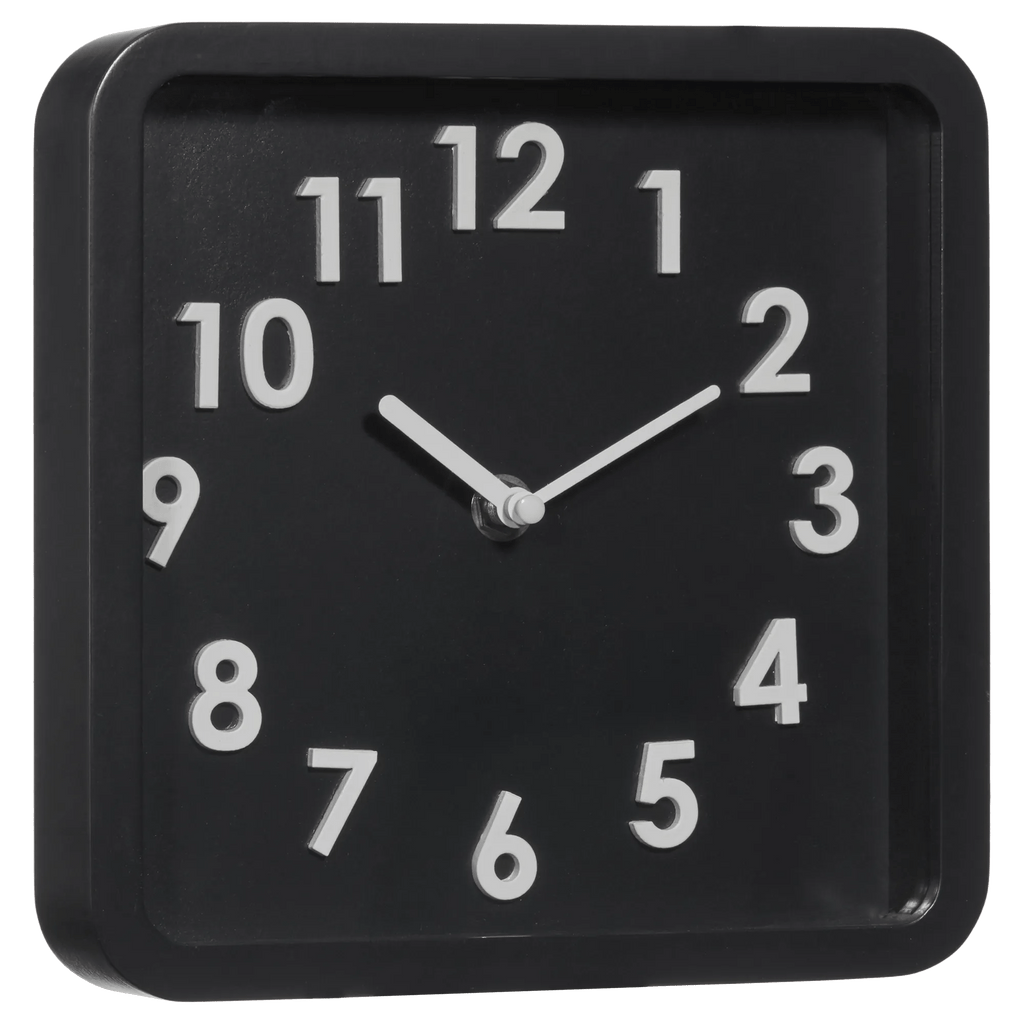Black And White Square Clock