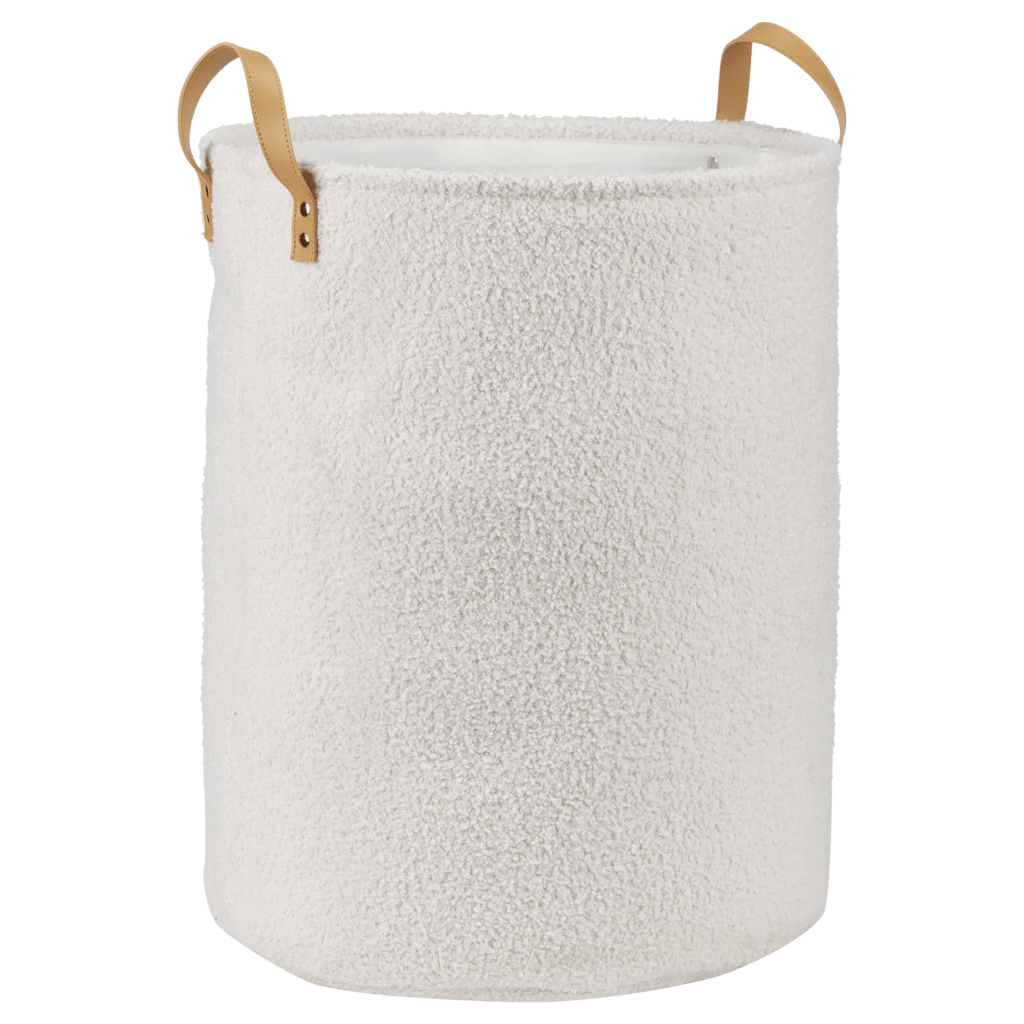 White Hamper with Boucle
