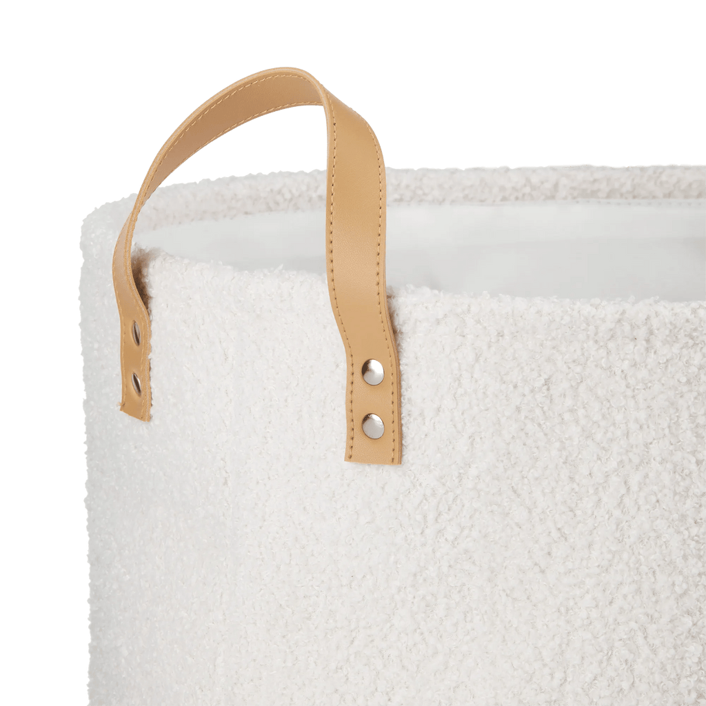 White Hamper with Boucle