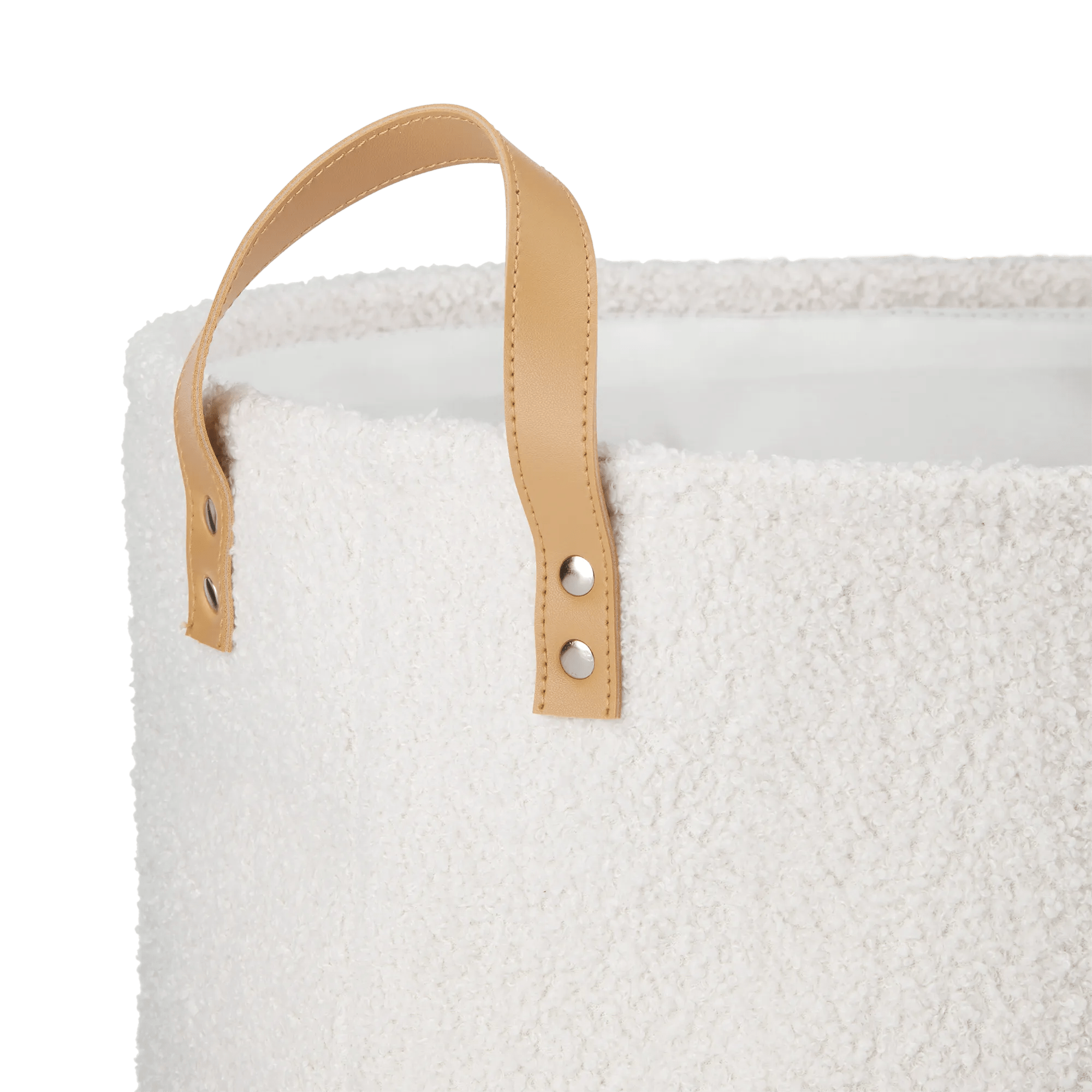 White Hamper with Boucle