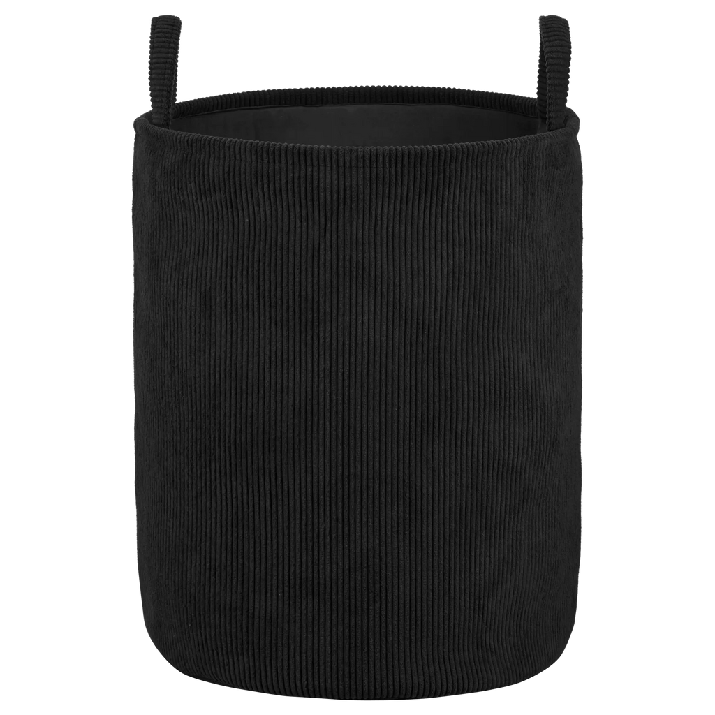 Black Corduroy Hamper
