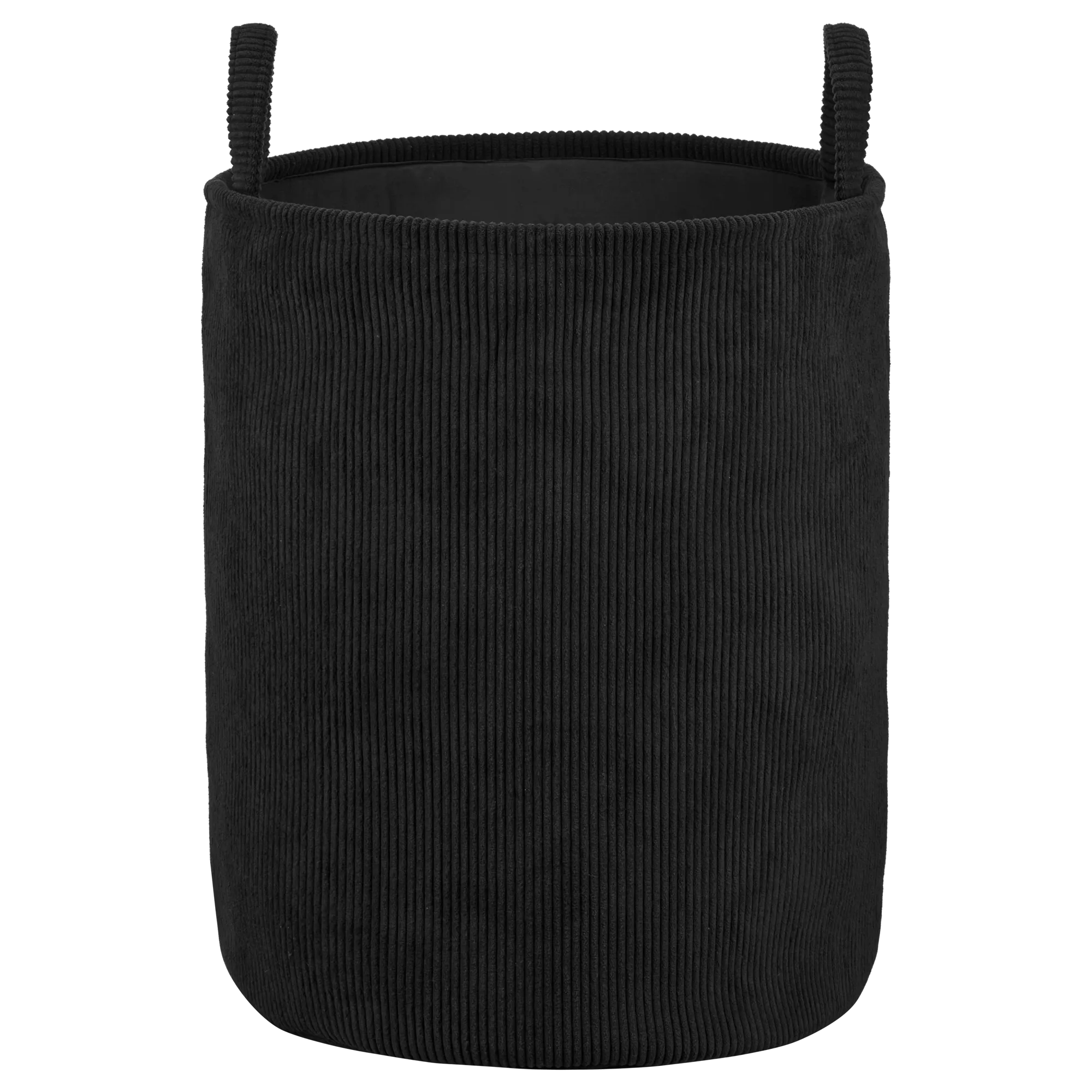 Black Corduroy Hamper