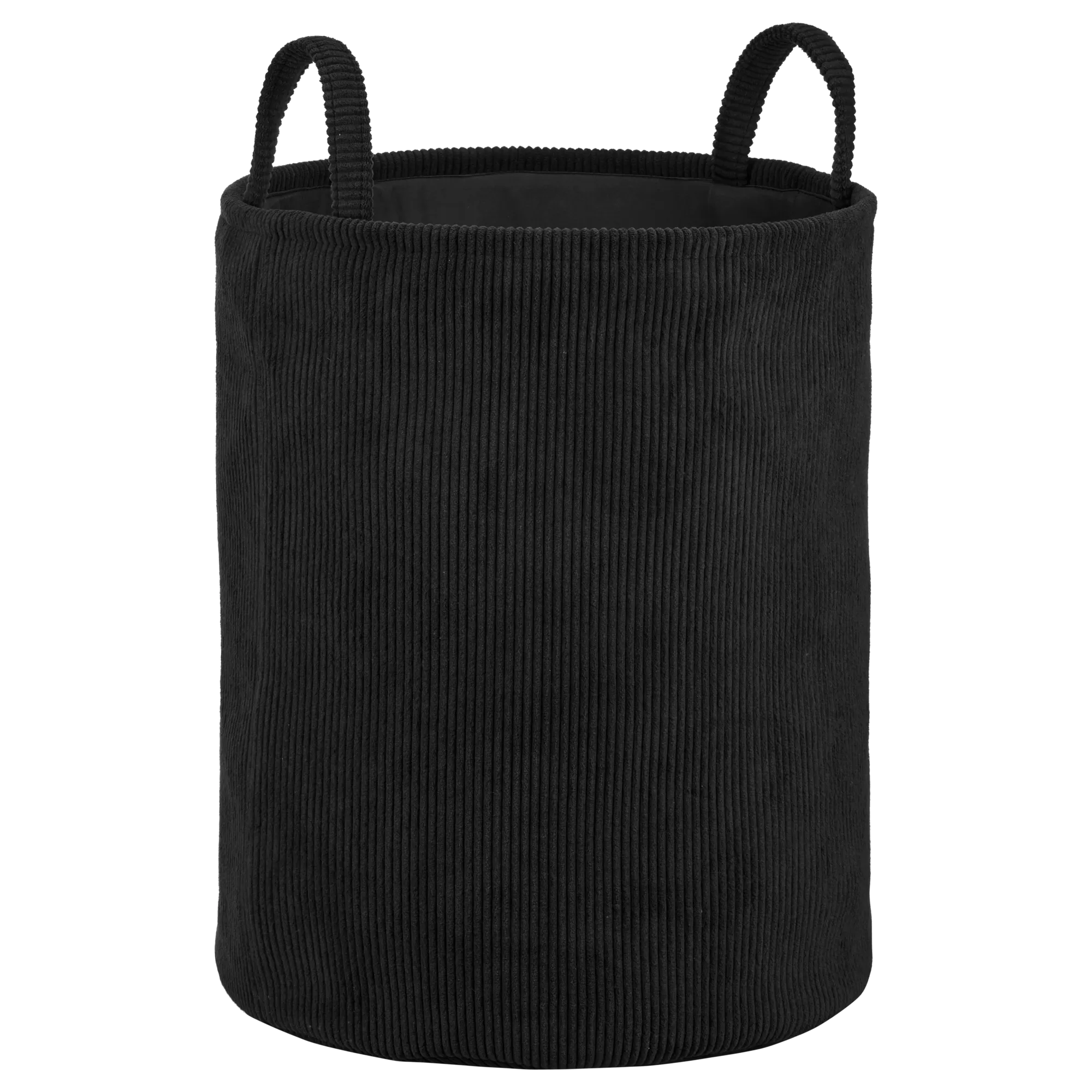 Black Corduroy Hamper