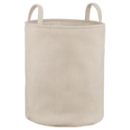 Beige Corduroy Hamper