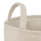 Beige Corduroy Hamper