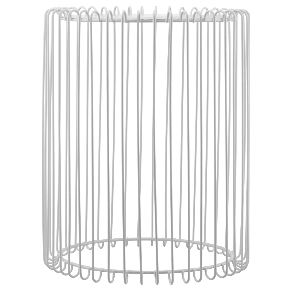 White Wire Side Table