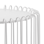 White Wire Side Table