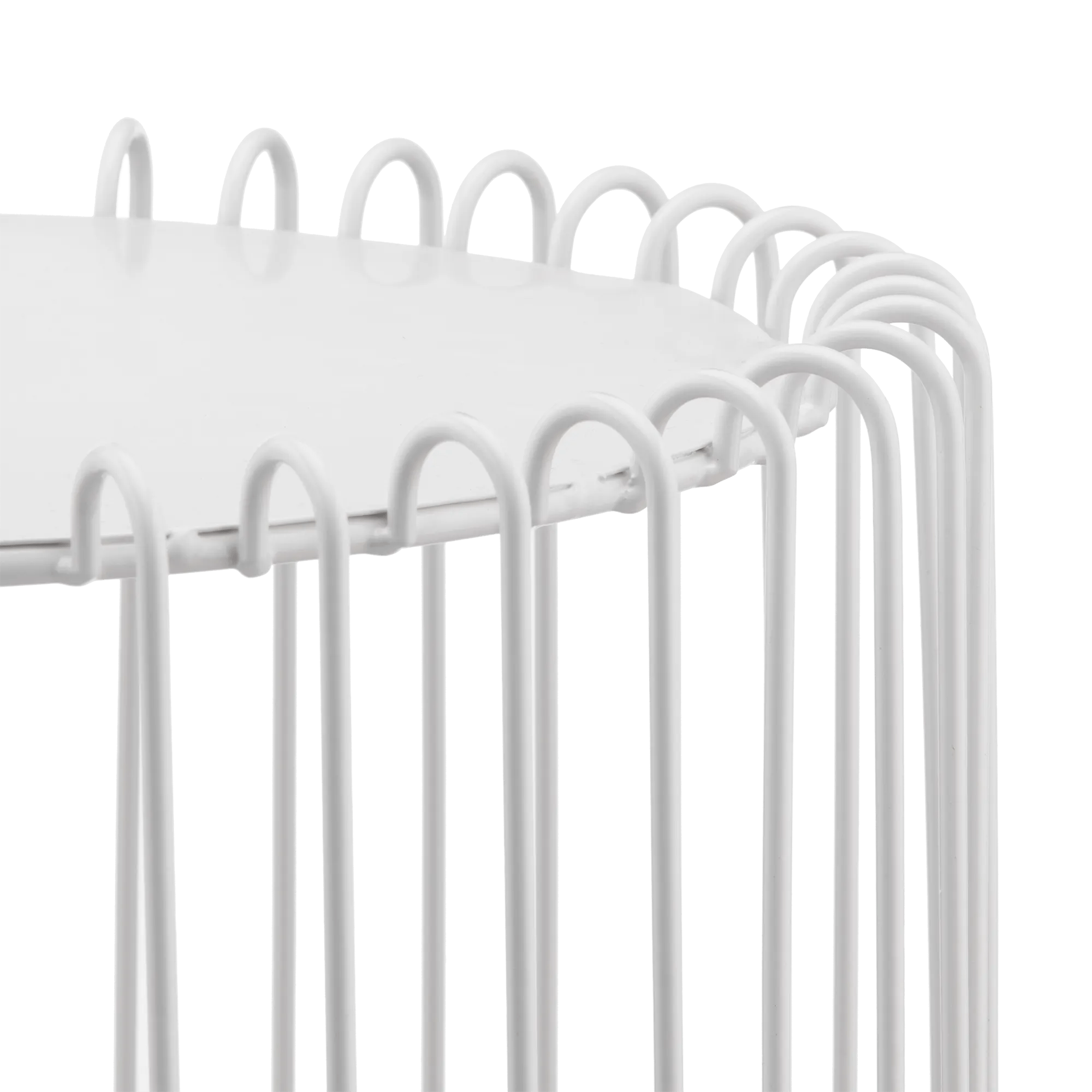 White Wire Side Table
