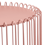 Pink Wire Side Table