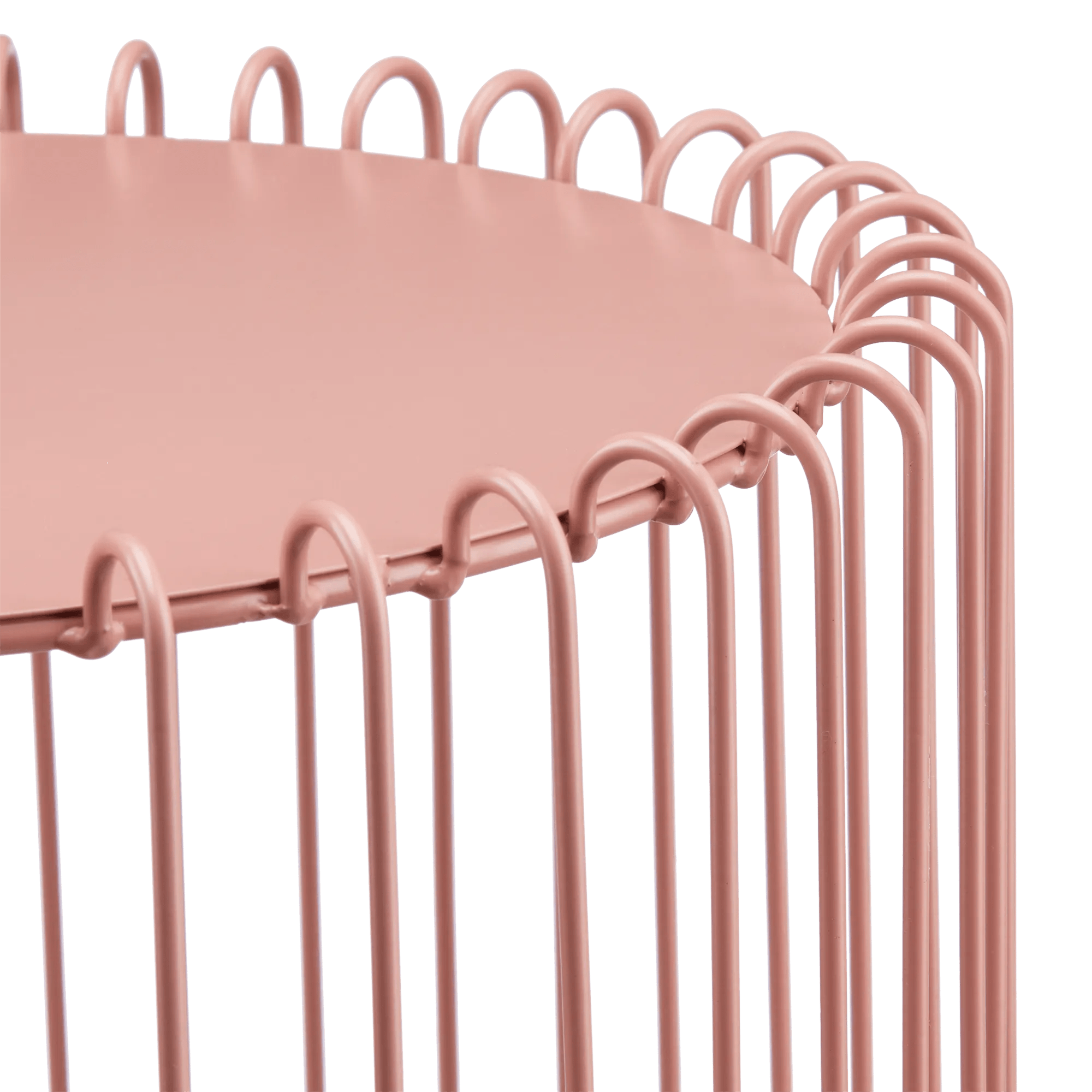 Pink Wire Side Table