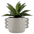 Artificial Aloe in Ceramic Pot
