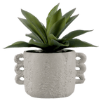 Artificial Aloe in Ceramic Pot