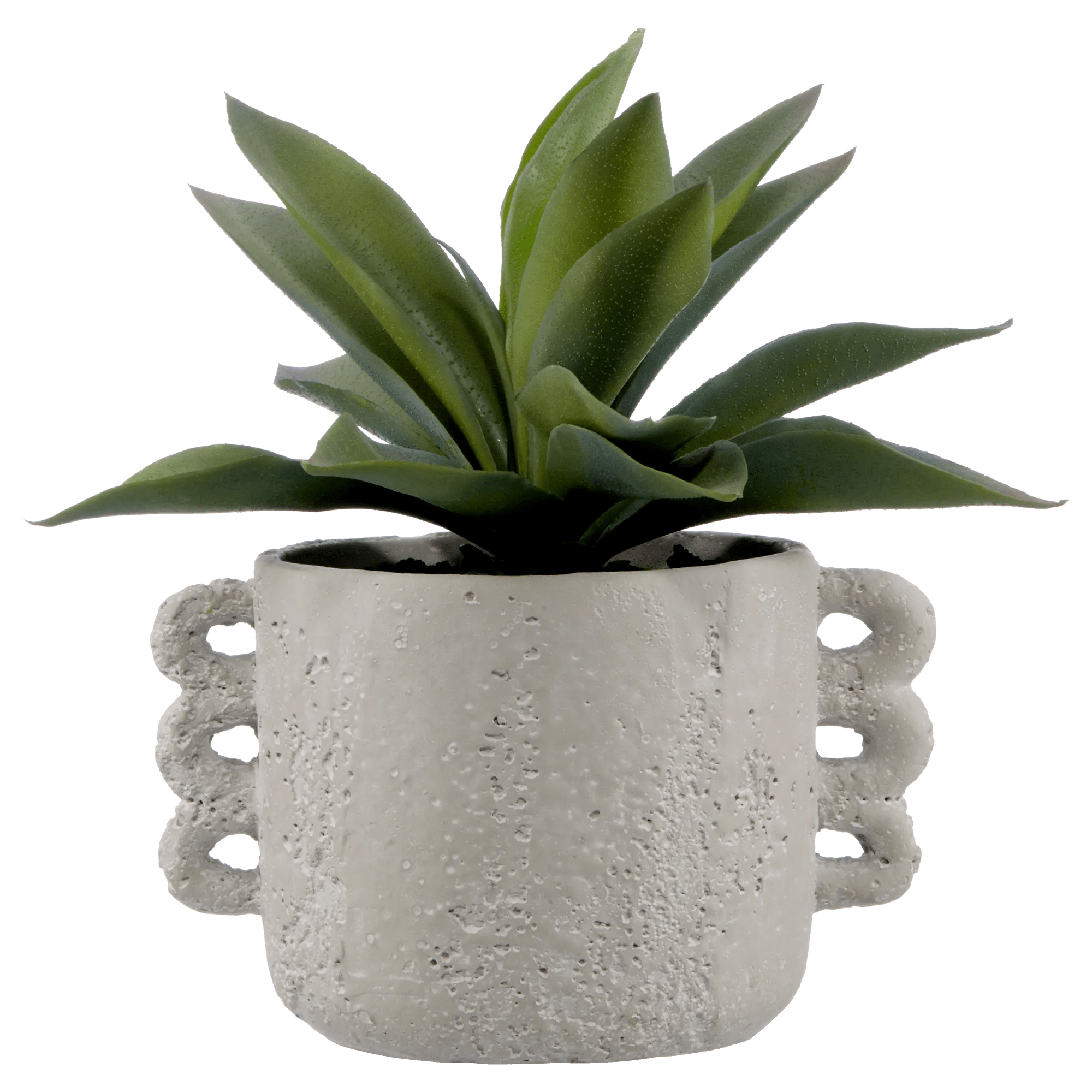 Artificial Aloe in Ceramic Pot