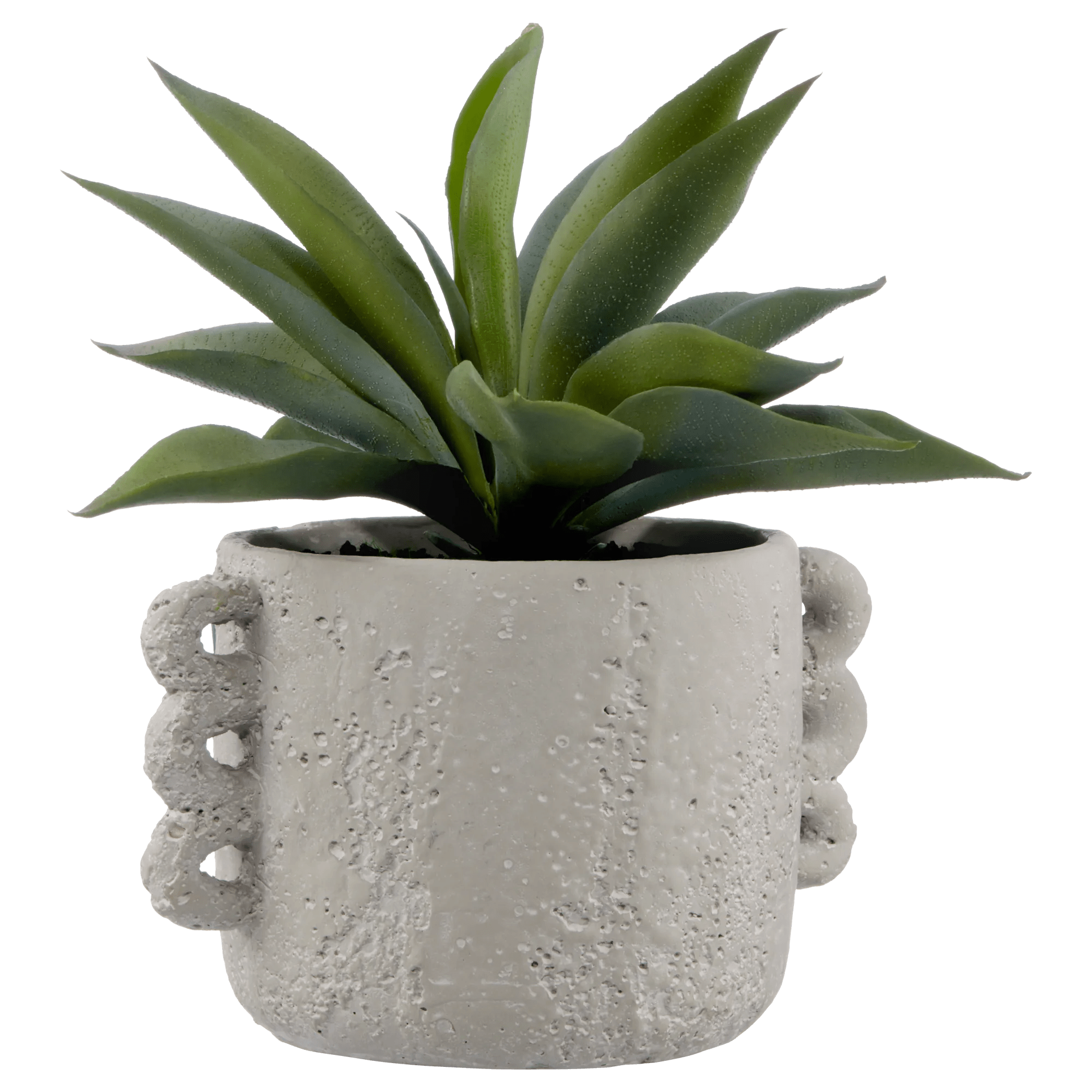 Artificial Aloe in Ceramic Pot