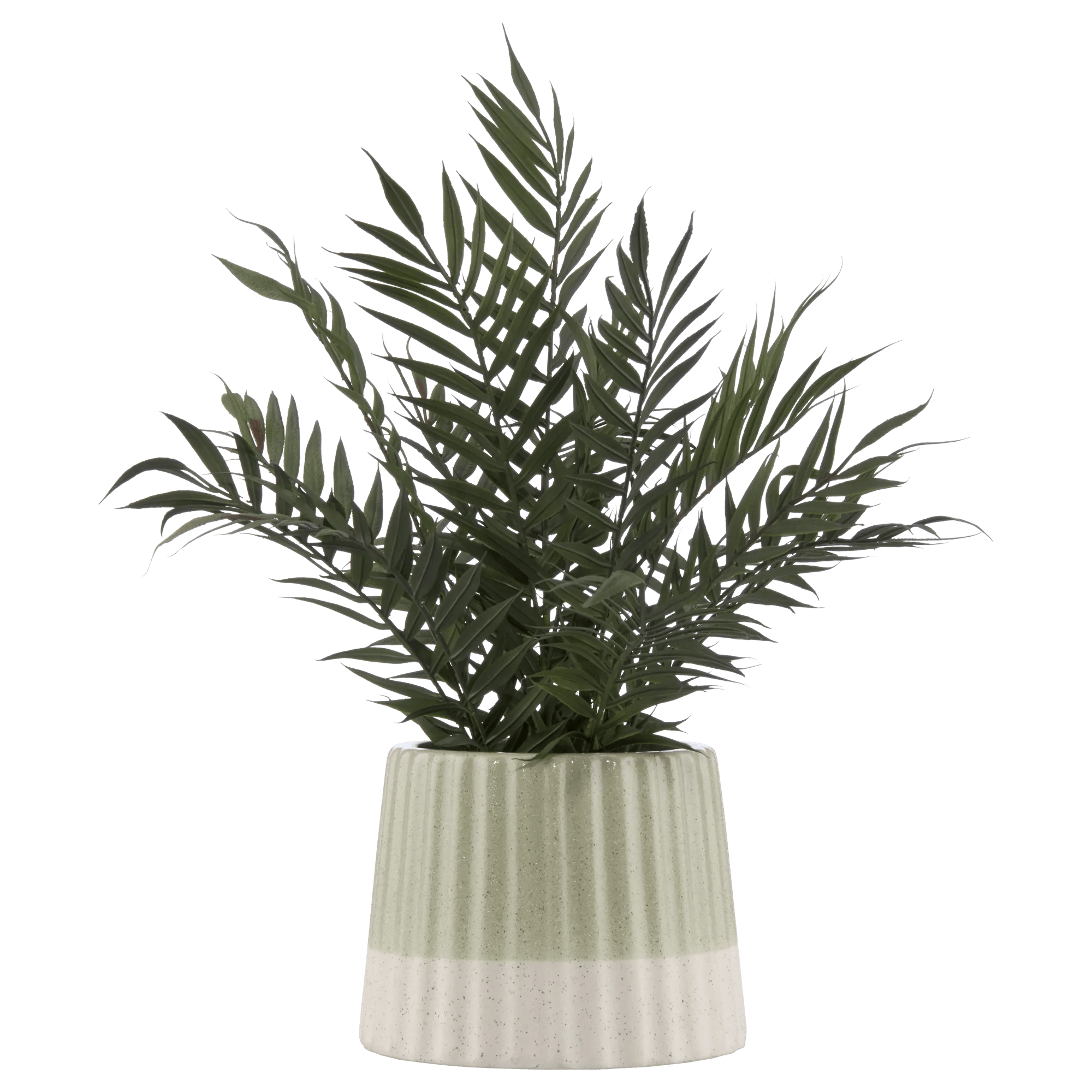 Artificial Fern in Ceramic Pot