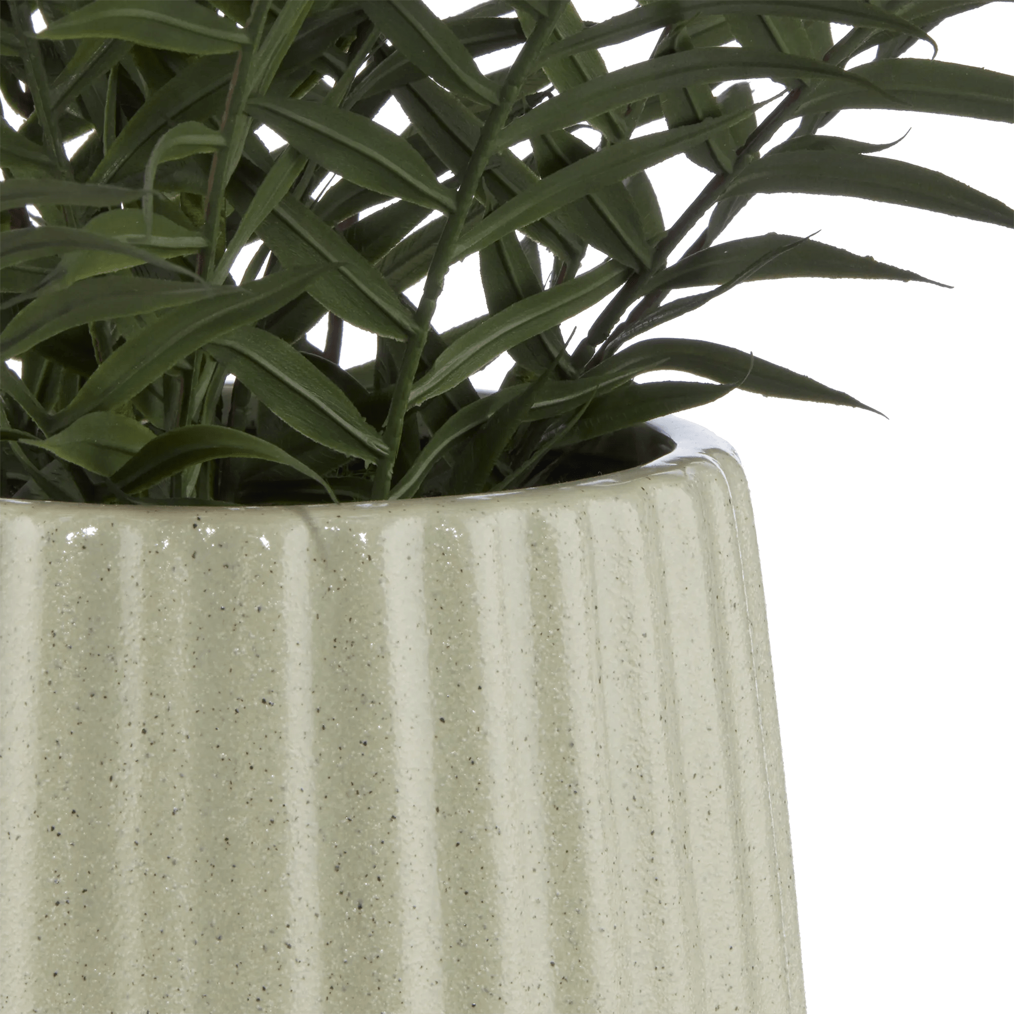 Artificial Fern in Ceramic Pot